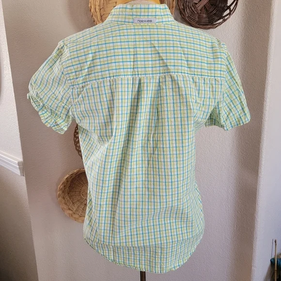 Rockies Women's Short Sleeved Button Up Sz XL - Picture 2 of 6